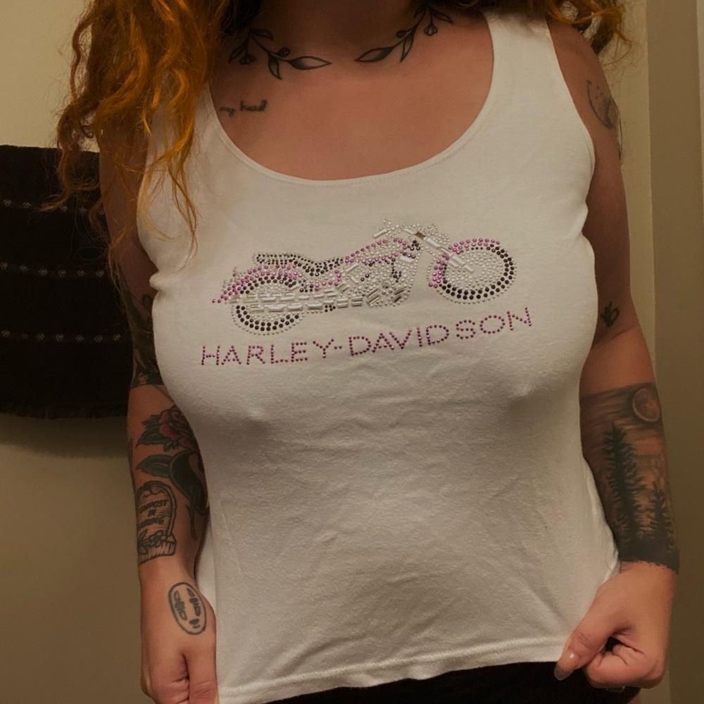 Harley Davidson crop top size 2x